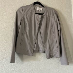 BB Dakota Gray Leather Jacket